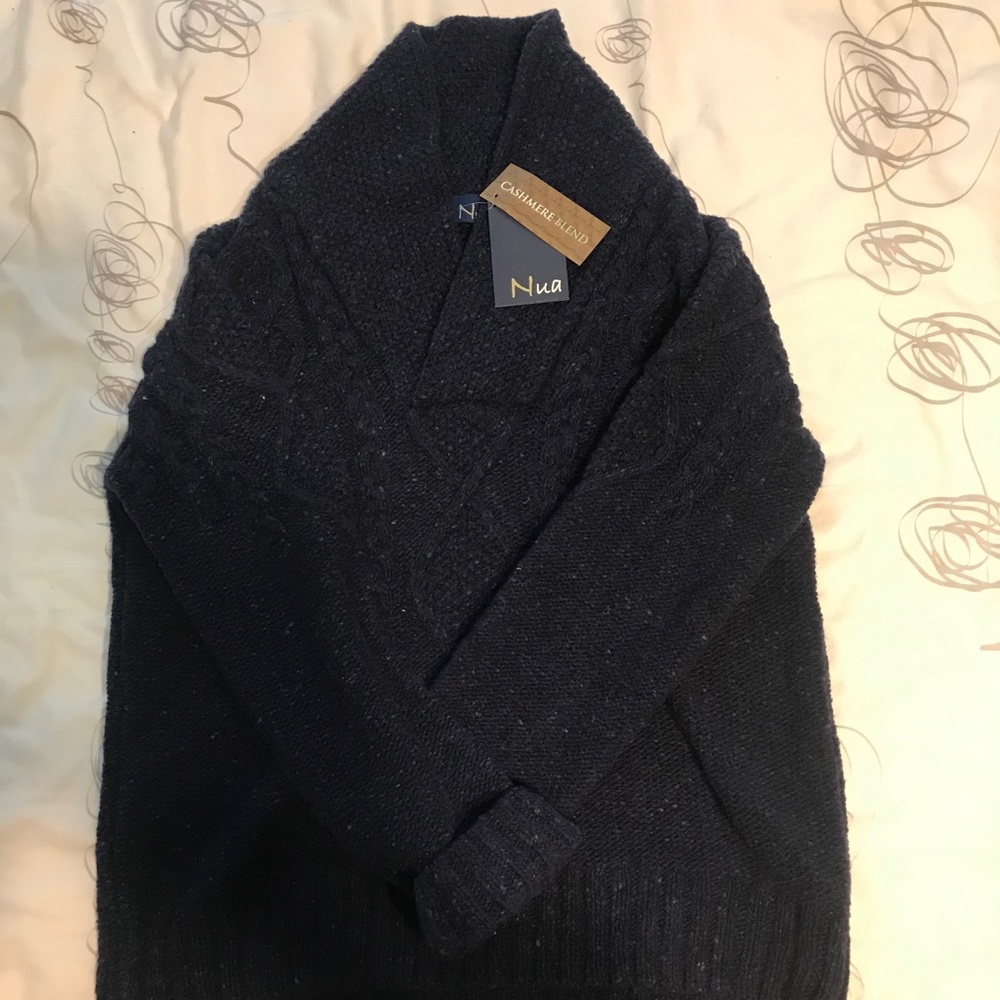 Irish wool cashmere blend sweater